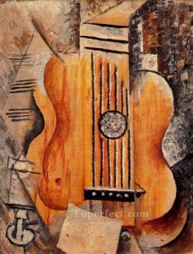 パブロ・ピカソ Painting - ハイメ・エヴァ ギター 1912年 パブロ・ピカソ